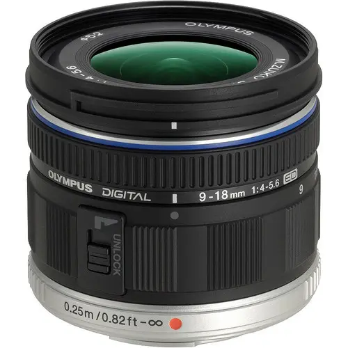 1. Olympus M.ZUIKO DIGITAL ED 9-18mm F4.0-5.6 Lens