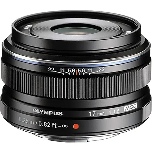 1. Olympus M.ZUIKO DIGITAL ED 17mm f1.8 (Black) Lens