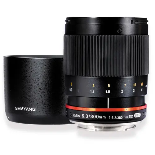 5. Samyang 300mm f/6.3 Mirror Lens Black (Canon M) Lens
