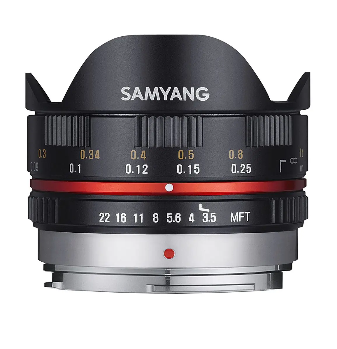 1. Samyang 7.5mm T3.8 Cine UMC Fish-eye Silver (M4/3) Lens