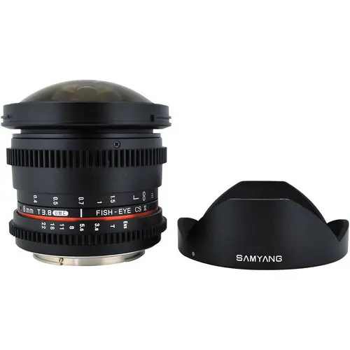 5. Samyang 8mm T3.8 Asph IF MC Fisheye CS II (Sony-E) Lens