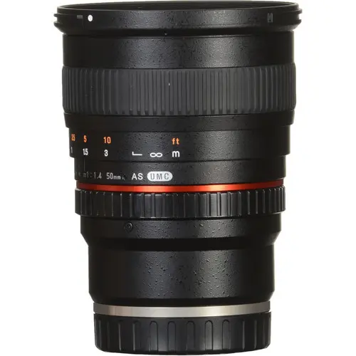 5. Samyang 50 mm f/1.4 AS UMC (Sony A) Lens