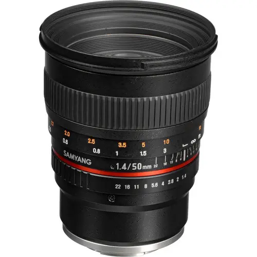 1. Samyang 50 mm f/1.4 AS UMC (Sony E) Lens