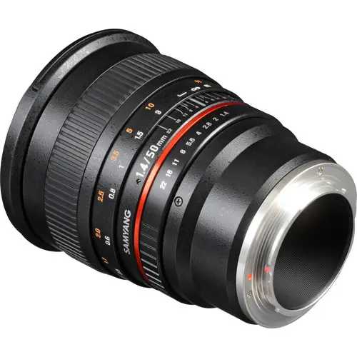 2. Samyang 50 mm f/1.4 AS UMC (Sony E) Lens