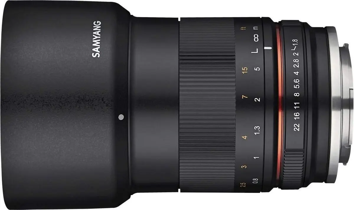 4. Samyang 85mm f/1.8 ED UMC CS (M4/3) Lens