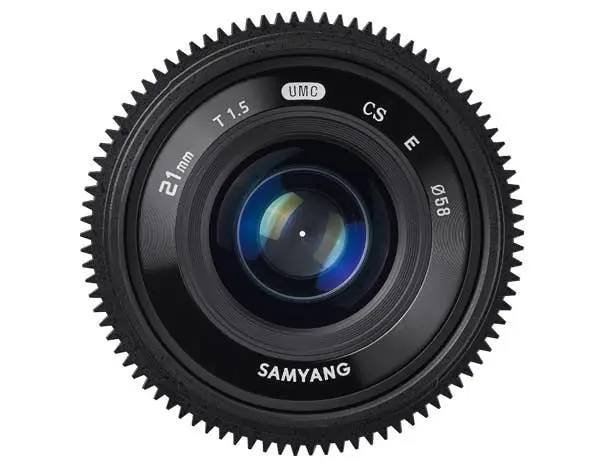 4. Samyang 21mm T1.5 ED AS UMC CS (Sony E) Lens