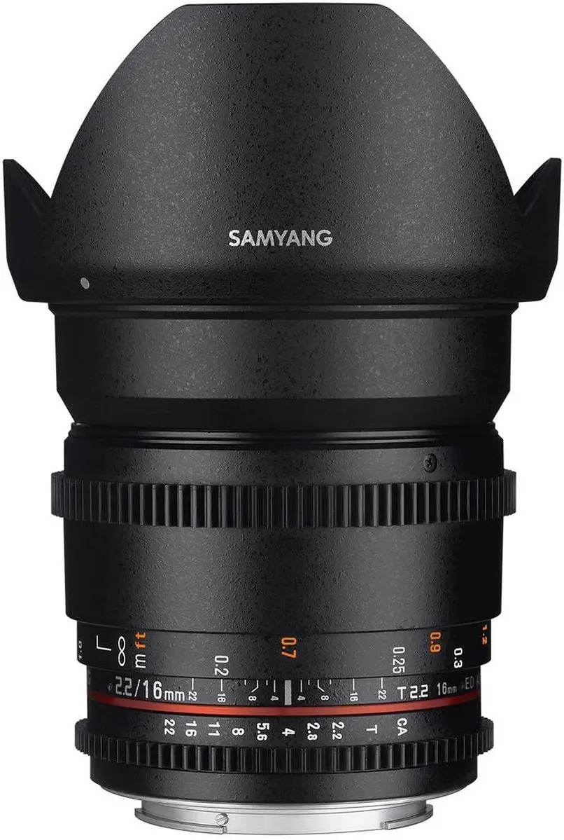 2. Samyang 16mm T2.2 ED AS UMC CS II VDSLR (Sony E) Lens