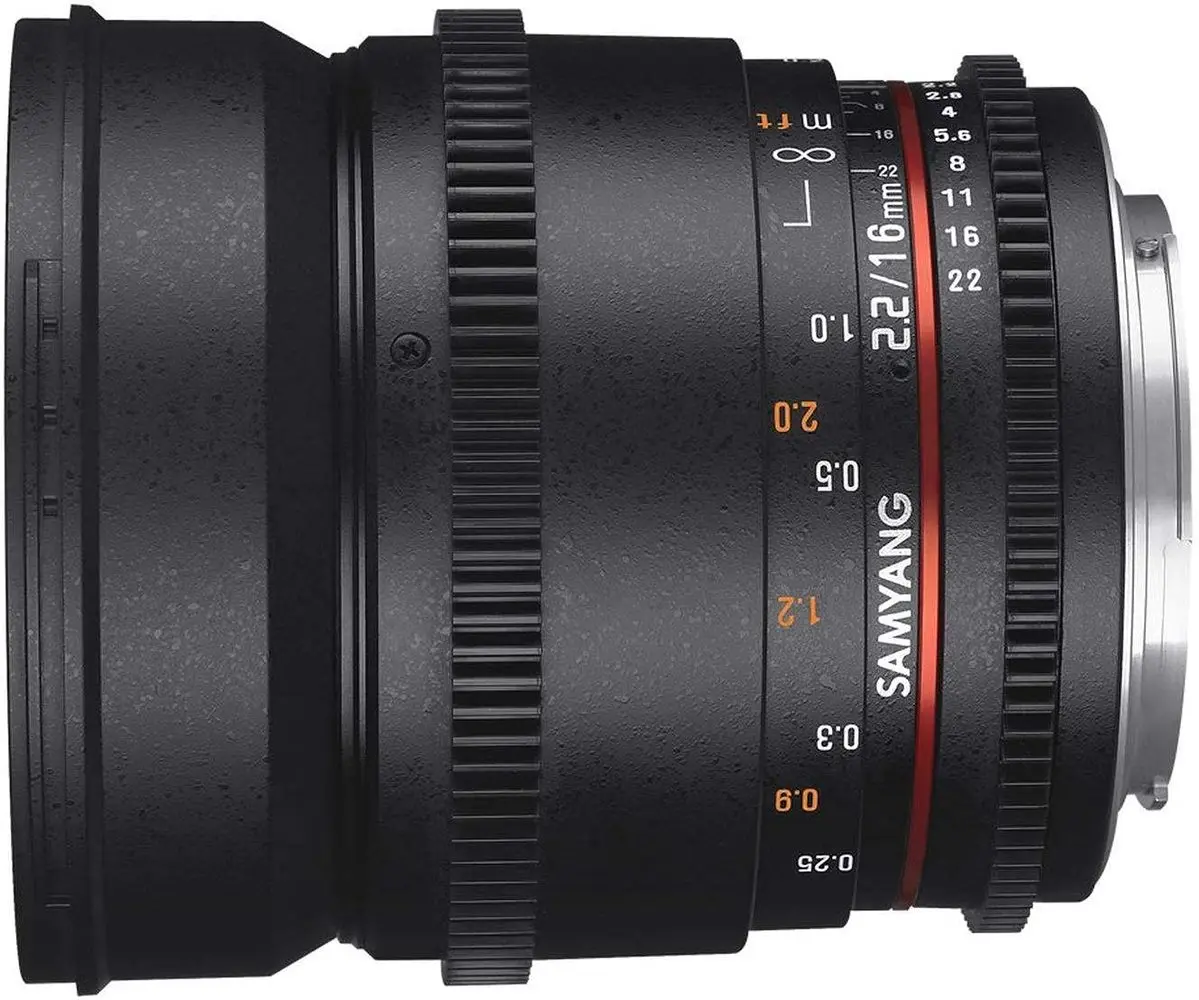 3. Samyang 16mm T2.2 ED AS UMC CS II VDSLR (Sony E) Lens