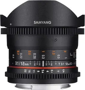 Samyang 12mm T3.1 VDSLR ED AS NCS Fisheye (Fuji X) Lens