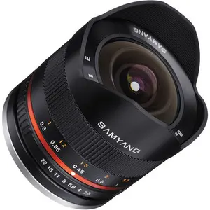 Samyang 8mm f/2.8 Fish-eye CS II Black (Fuji X) Lens