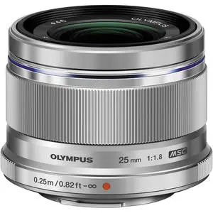 Olympus M.ZUIKO DIGITAL 25mm F1.8 (Silver) Lens