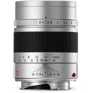 LEICA SUMMARIT-M 90mm f/2.4 (Silver) Lens