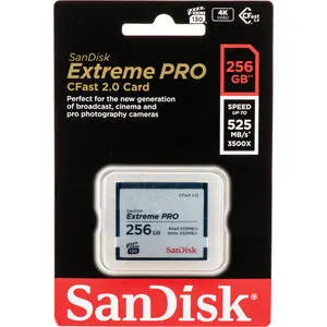 1. Sandisk Extreme Pro 256GB CFast 2.0 525mb/s thumbnail