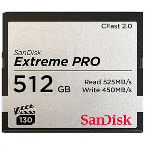 Sandisk Extreme Pro 512GB CFast 2.0 525mb/s