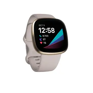 Fitbit Sense smartwatch White/Soft Gold Stainless