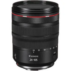 Canon RF Lens 24-105mm F4 L IS USM Lens in white box for Canon EOS R
