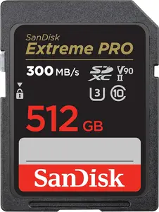 Sandisk 512GB Extreme PRO 300MB/s SDXC UHS-II