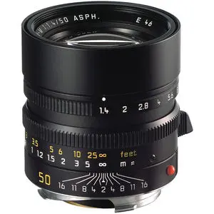 LEICA SUMMILUX-M 50mm f/1.4 ASPH Black Lens