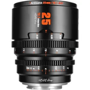 7Artisans 25mm T2.1 Prime Cine (Fuji X) Black