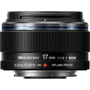 OM System M.Zuiko Digital 17mm F1.8 II (Black)