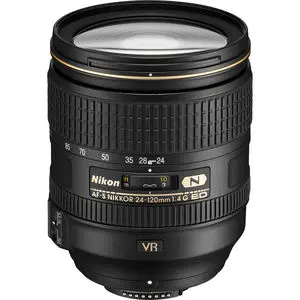 Nikon AF-S NIKKOR 24-120mm F4 G ED VR Lens in White Box