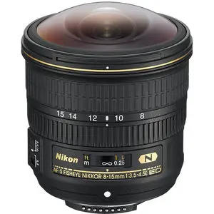 Nikon AF-S Fisheye Nikkor 8-15mm F/3.5-4.5E ED Lens for D750 D850