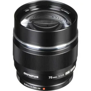 Olympus M.ZUIKO DIGITAL ED 75mm F1.8 (Black) Lens