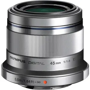 1. Olympus M.ZUIKO ED 45mm f/1.8 (Silver) Lens thumbnail