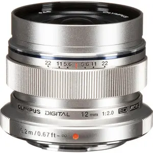 Olympus M.ZUIKO DIGITAL ED 12mm f2.0 SILVER Lens