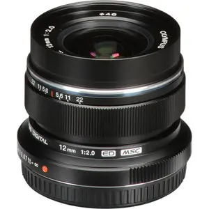 5. Olympus M.ZUIKO DIGITAL ED 12mm f2.0 Black Lens thumbnail